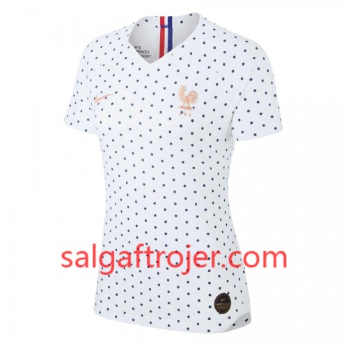 Frankrig Fodboldtrøjer Udebanesæt Kvindernes VM 2019 Kort ærmer Frankrig Fodboldtrøjer Udebanesæt Kvindernes VM 2019 Kort ærmer